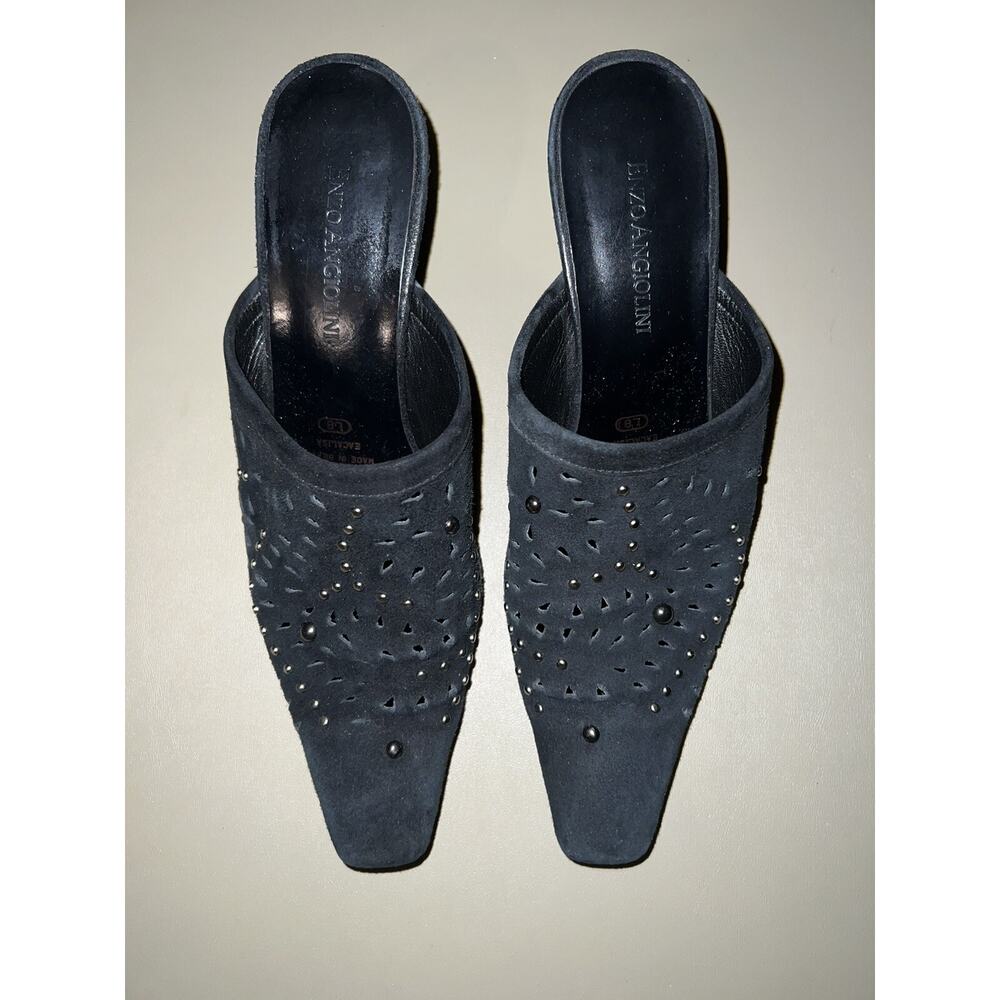 Enzo Angiolini Heeled Mules Women’s 5.5 Black Narrow Toe